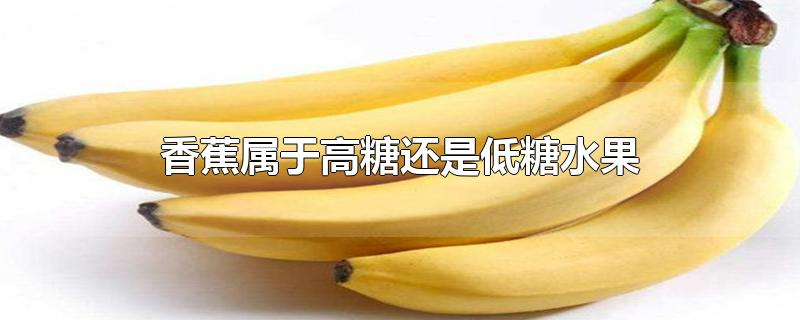 香蕉属于高糖还是低糖水果,香蕉属于高糖还是低糖水果,血糖高的人可以吃吗