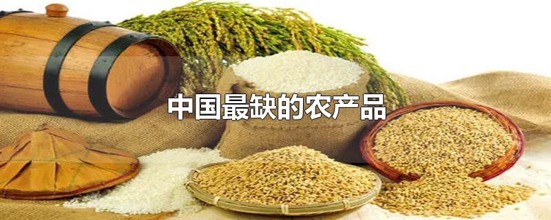 中国最缺的农产品是什么(中国最缺的农产品是大豆吗)