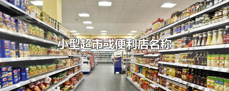 小型超市或便利店名称 带丽字(小型超市或便利店名称不重复)