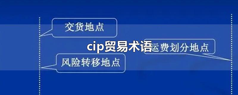 cip贸易术语和CIF区别(cip贸易术语含义)