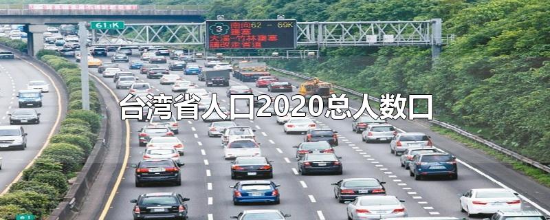 台湾省人口2020总人数口是多少(台湾省人口2020总人数口(面积)