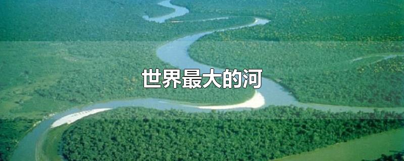 世界最大的河口沙洲在哪个国家(世界最大的河流是什么河)