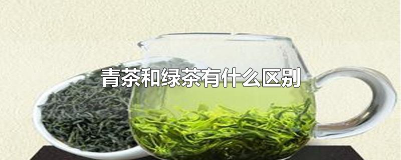 青茶和绿茶有什么区别(青茶和绿茶有什么区别图片)