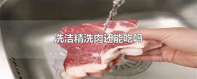 洗洁精洗肉还能吃吗,洗洁精洗过的猪肉还能吃吗