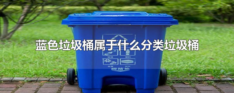 蓝色垃圾桶属于什么分类垃圾桶(蓝色垃圾桶是什么类型的垃圾)