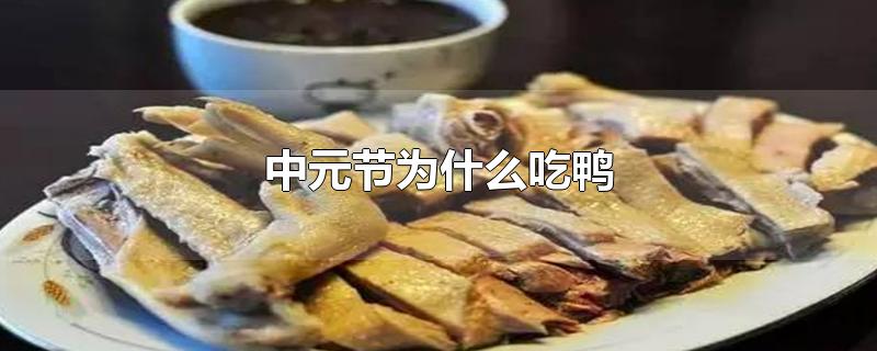 中元节为什么吃鸭肉,中元节为什么吃鸭不吃鸡