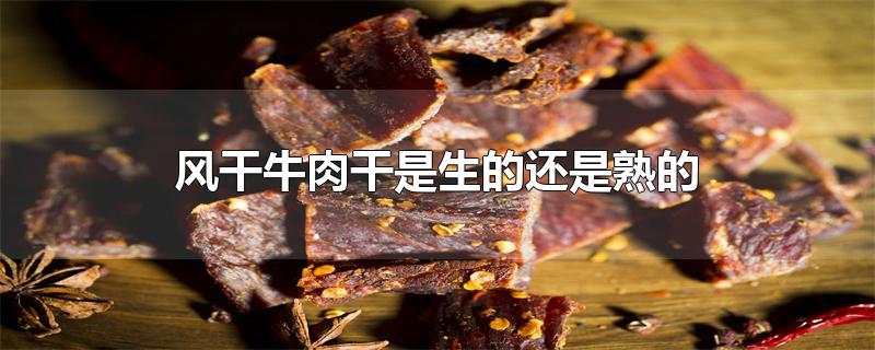 蒙古风干牛肉干是生的还是熟的(西藏风干牛肉干是生的还是熟的)