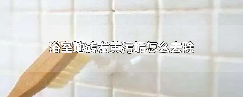 浴室地砖发黄污垢怎么去除,浴室瓷砖黄污渍怎么去除