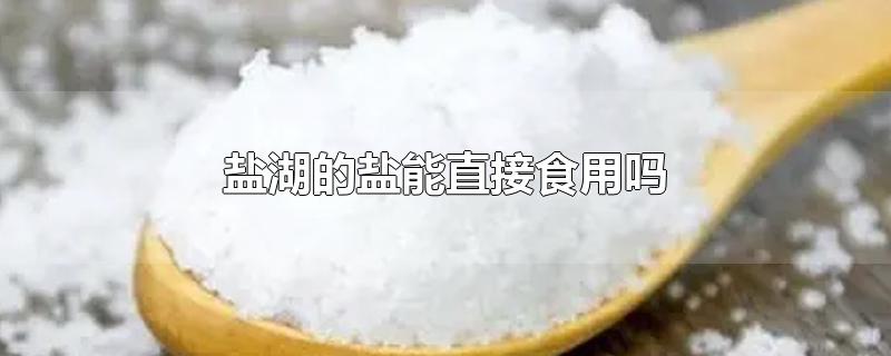 新疆盐湖的盐能直接食用吗(盐湖的盐能直接食用吗)