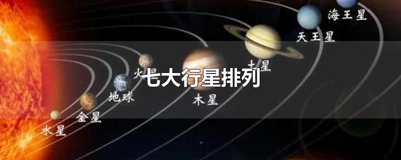 七大行星排列顺序(七大行星排列图片)