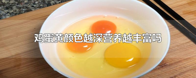 鸡蛋黄颜色越深营养越丰富吗?(鸡蛋黄颜色越深营养越丰富吗蚂蚁庄园)