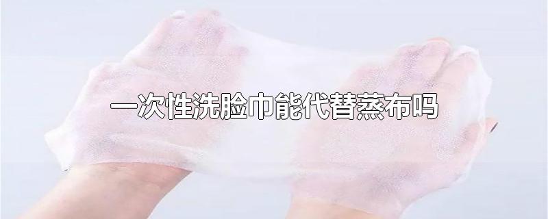 一次性洗脸巾能代替蒸布吗,洗脸巾可以代替蒸笼布吗