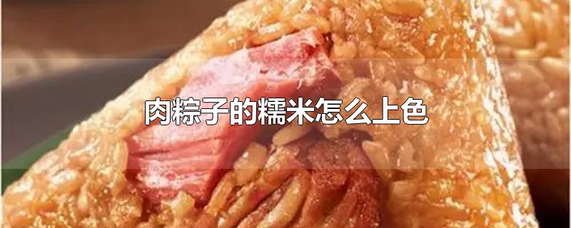 肉粽子的糯米怎么腌制(粽子的糯米如何调味)