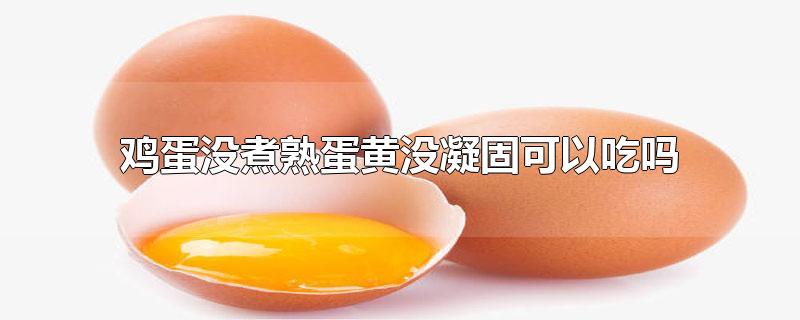 鸡蛋没煮熟蛋黄没凝固可以吃吗语音(鸡蛋没煮熟蛋黄没凝固可以吃吗)