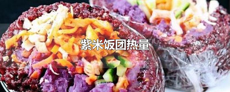 紫米饭团热量高嘛(紫米饭团热量高吗发胖吗)