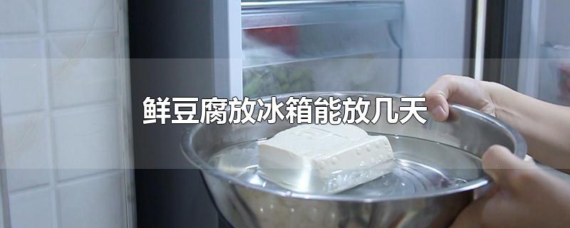 鲜豆腐放冰箱能放几天(新鲜豆腐放冰箱冷藏可以放几天)