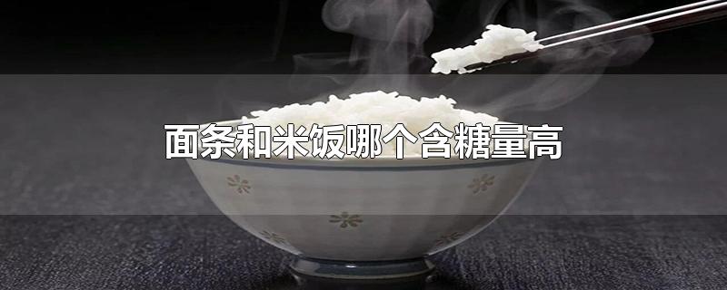 米饭和面条哪个含糖高(米饭和面食糖分哪个更高)