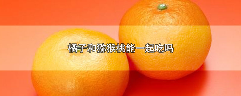 橘子和猕猴桃能一起吃吗?(猕猴桃与橘子能一起吃吗)