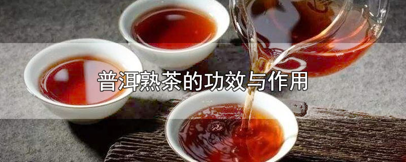普洱熟茶的功效与作用是什么(普洱熟茶的功效与作用禁忌的功效与作用)