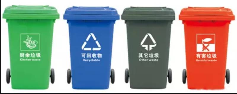 厨余垃圾桶分类颜色和标志(厨余垃圾桶的颜色是)