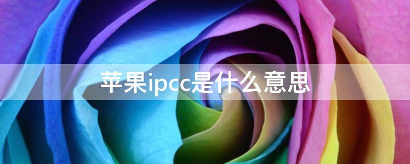 苹果ipcc是什么意思(苹果手机ipcc是什么意思)