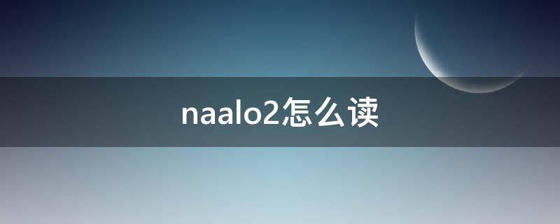 naalo2怎么读(na2o2怎么读)
